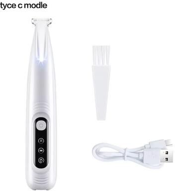Inspired Finds PetPro 18 Mm LED Waterproof Paw Trimmer Dog & Cat Grooming Clipper type C Modle