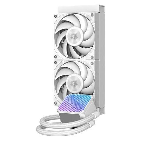 ID-Cooling CPU Water Cooler - DX240 MAX WHITE (35.2dB max. 144,41 m3/h 2x12cm, fehér) (COLIDCDX240 MAX WHITE)