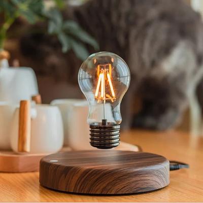 Uplifted Finds Magnetic Levitation Floating LED Bulb Table Lamp circular Chassis uk