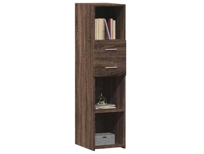 KTHLBRH Anrichte Eiche braun 30 x 42,5 x 124 cm Langlebiges mehrschichtiges Holz, großer Stauraum, pflegeleicht, minimalistisches Design