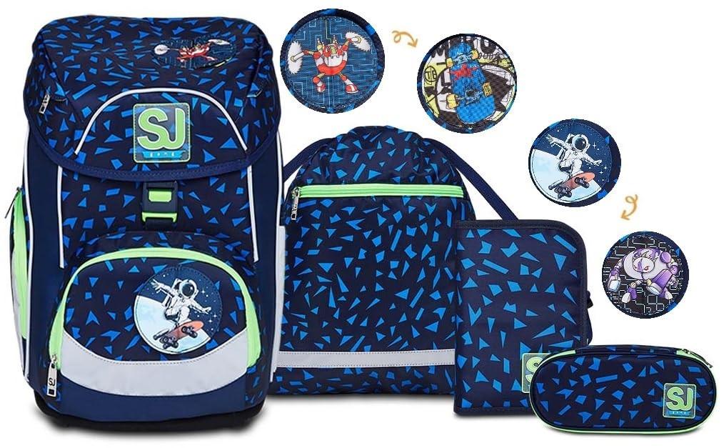 Schulset mit Rucksack und Zubehör - Blau