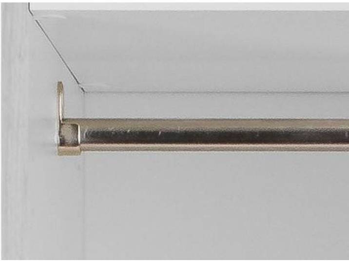 Kleiderstange OPTIFIT Elm , grau (chromfarben), B:56cm, Metall, Kleiderstangen, Kleiderstange