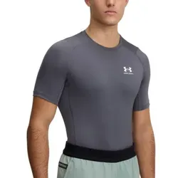 Under Armour HeatGear SS Compression Shirt Grafit Large Herren