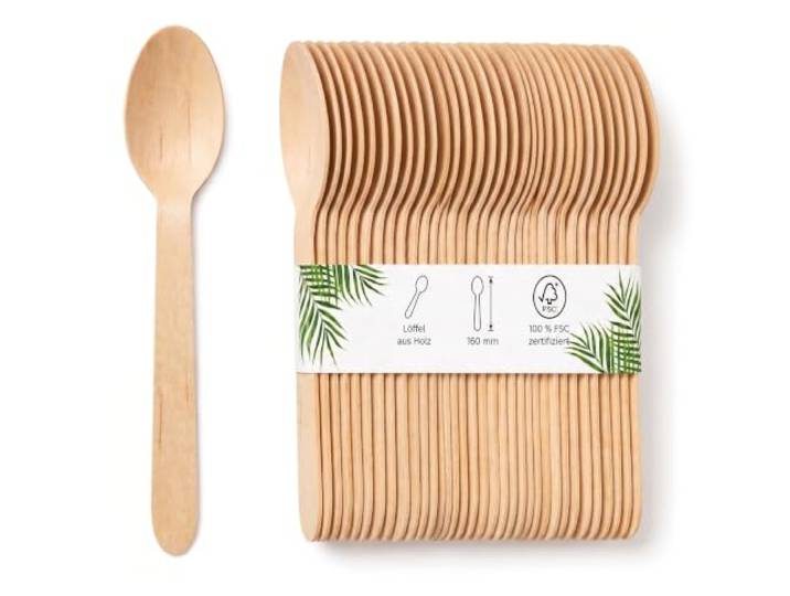DeinPack 10000 Holzlöffel 16cm Birke biologisch abbaubar Einweg-Holzbesteck