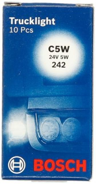 Glühlampe Sekundär BOSCH C5W Trucklight 24V, 5W, 10 Stück