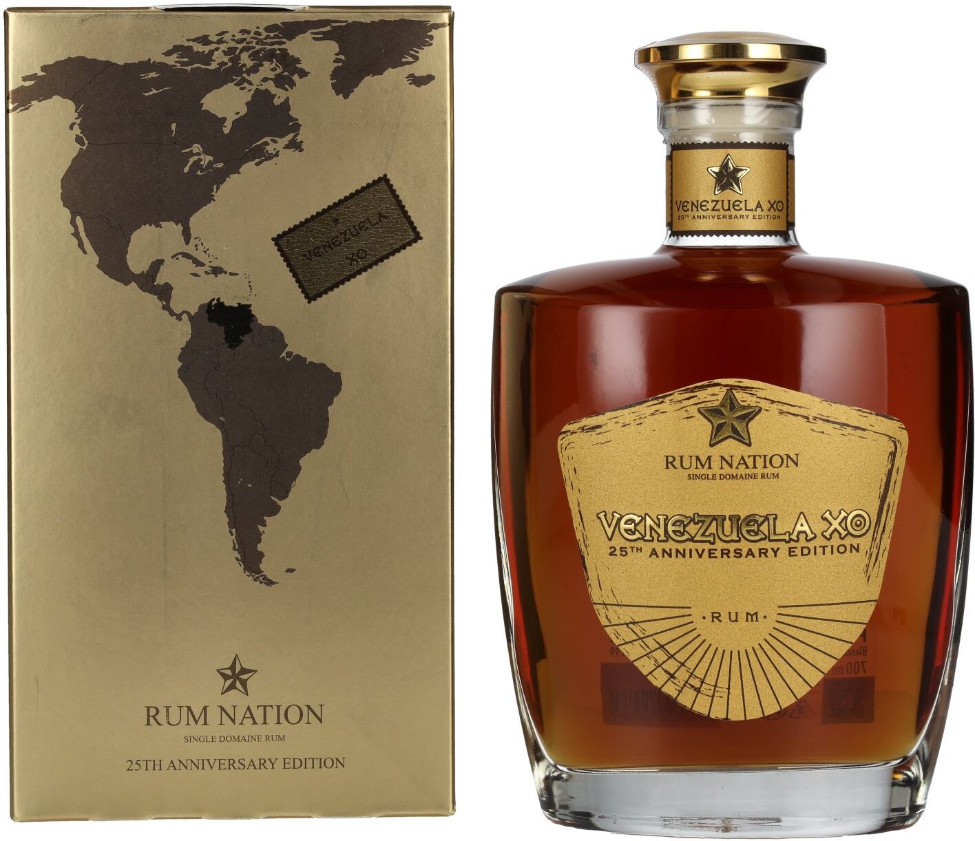 Rum Nation Venezuela XO 25th Anniversary Edition 43% Vol. 0,7l in Geschenkbox