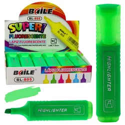 Textmarker für Notizen, Schulbüro, Neon-Intensivgrün
