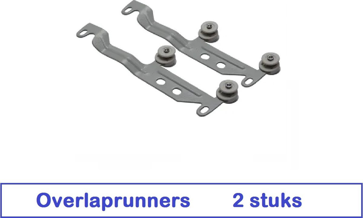 Anchor U-de-luxe runner overlap u-rail - WIT - 2 stuks