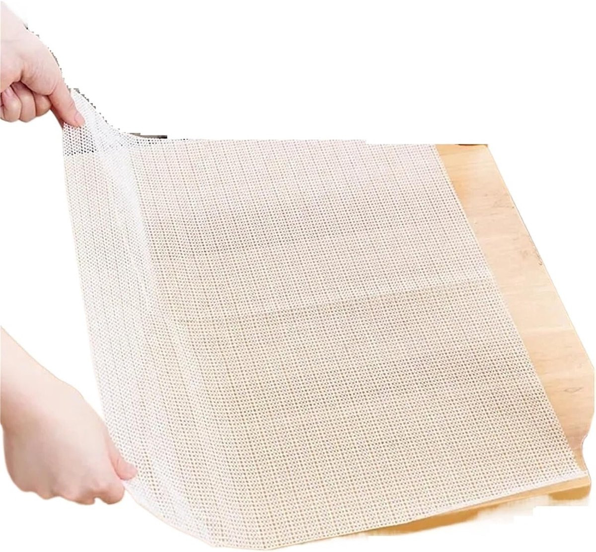 Beige antislipmat voor het stabiliseren van meubels, 90 x 200 cm
