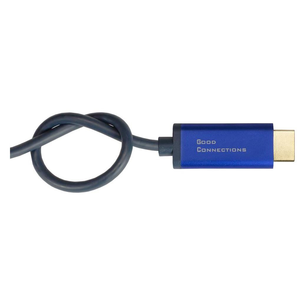 Good Connections GC 4860-SF030B DP 1.4 auf HDMI 2.0 A Stecker,4K@60Hz, 3 m, blau (3 m) (4860-SF030B)