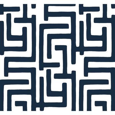 NextWall Graphic Maze Peel and Stick Wallpaper