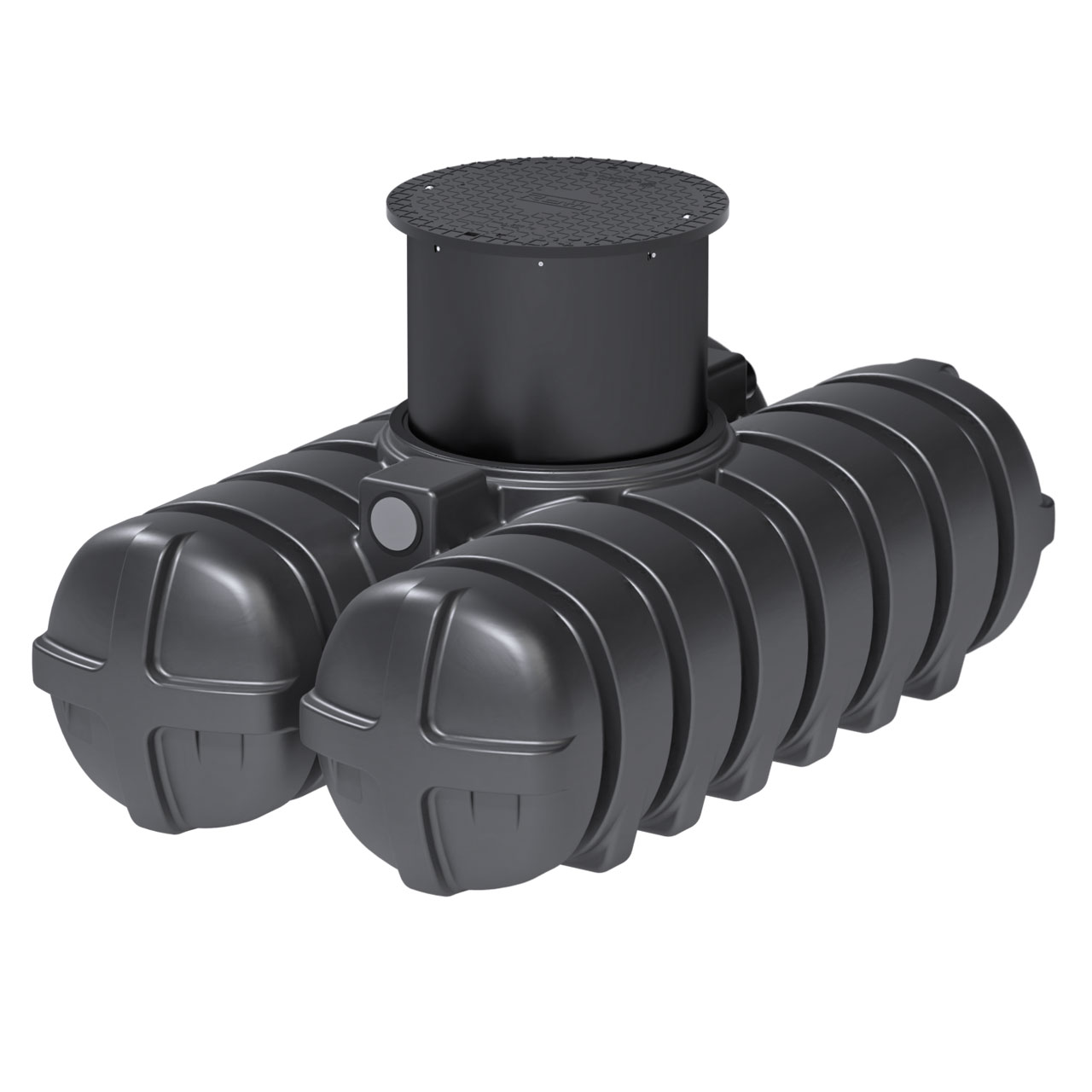 ROTH Flachspeicher Twinbloc® 1500 Liter Regenwasser Tank DN 600 (PKW-befahrbar bis 600 kg Radlast) Gartenfilterset 1135006122 + 1135005438 + 1135006452