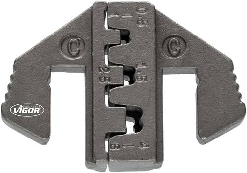 Vigor V2499-C Crimpeinsatz Unisolierte Kabelschuhe 0.5 bis 6mm²