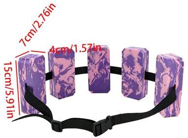 Shop Station Adjustable Swim Training Belt EVA Water Aerobics Belt For Pool Fitness & Swim Support purple