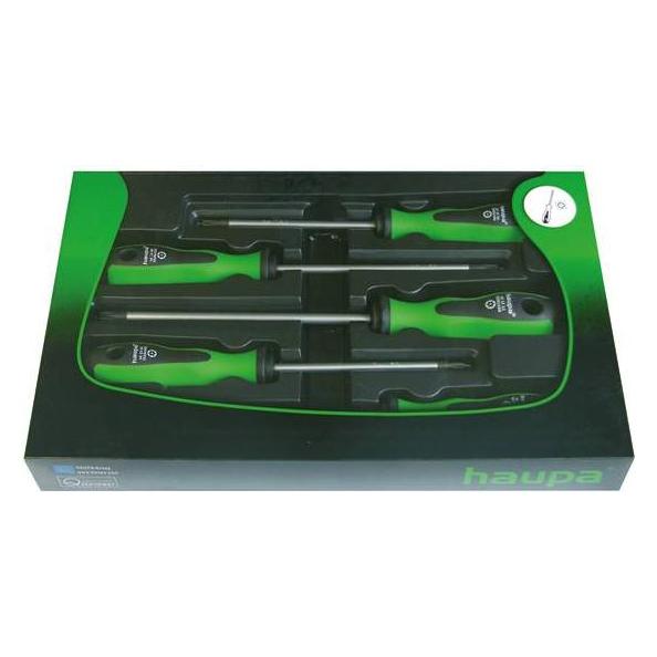Haupa Schraubendreherset 5tlg 5TX Karton 2Komp 101212/S (Pin-torx) (101212/S)
