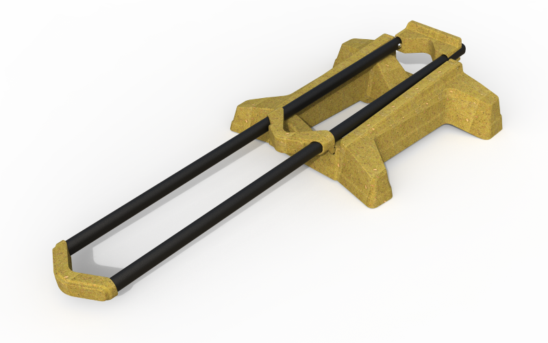 PERUZZO Cavalletto portabici  Lybra 422 richiudibile MTB CORSA E-BIKE Bamboo