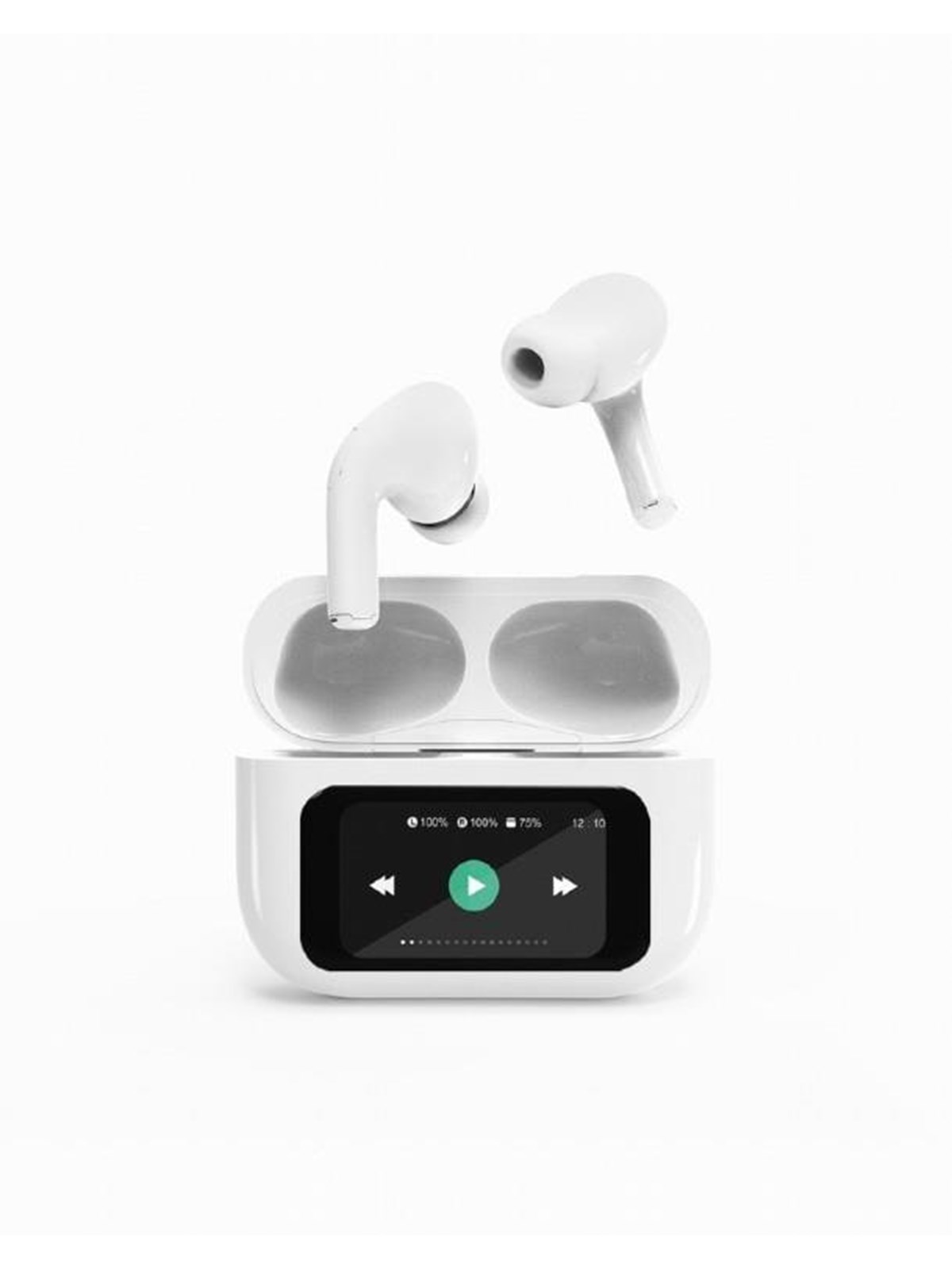Gembird BT TWS in-ears with LCD display and ANC - Weiß