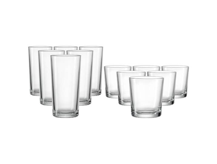 Ritzenhoff Breker Whisky / Longdrink-Set Vio transparent 12-tlg., Transparent, Glas, Gläser, Gläsersets