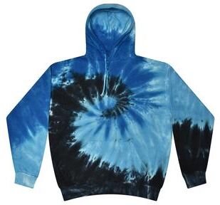 Tie-Dye CD877Y Youth Tie Dye Pullover Hoodie in Blue Ocean size S 6-8 8777Y, T8777Y