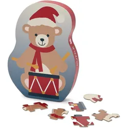 Tchibo - Kinder-Puzzle »Weihnachtsbär« - mehrfarbig