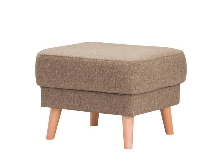 Repose-pied Bette I 54 x 46 x 54cm Beige/Marron/Cappuccino