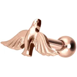 Titan Ohrpiercing mit Innengewinde TAUBE