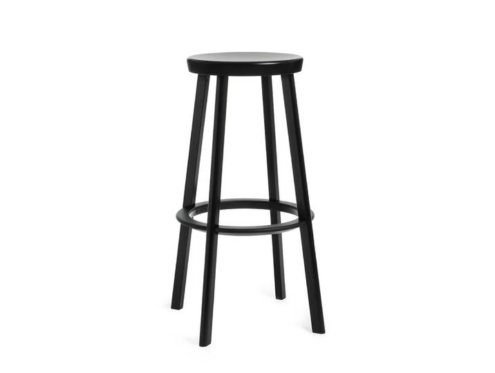 MAGIS tabouret haut pour l'extérieur DÉJÀ-VU H 76 cm (Noir - Aluminium verni)