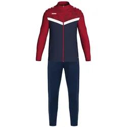 JAKO Iconic Polyesteranzug 901 - marine/chili rot XXL