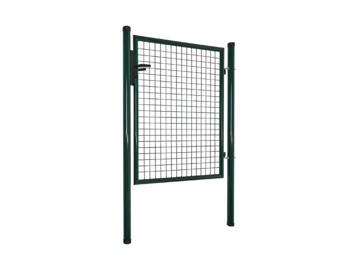 Gartentor Metall Grün 100 × 120 cm