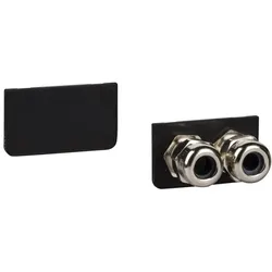 Schneider Electric VW3L10222 Kabeldurchführung IP54, 2x M16 für Signale und Versorgung, Ø 5-9 mm, intergrierte Antriebe Lexium ILx