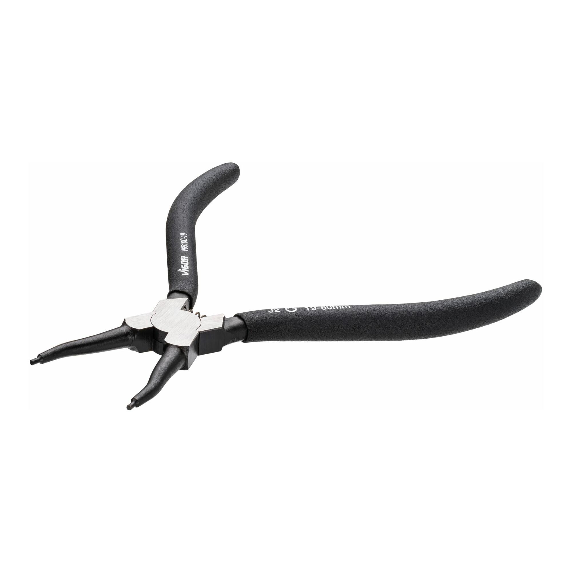 VIGOR Sicherungsringzange, V6510C-19, 180 mm)