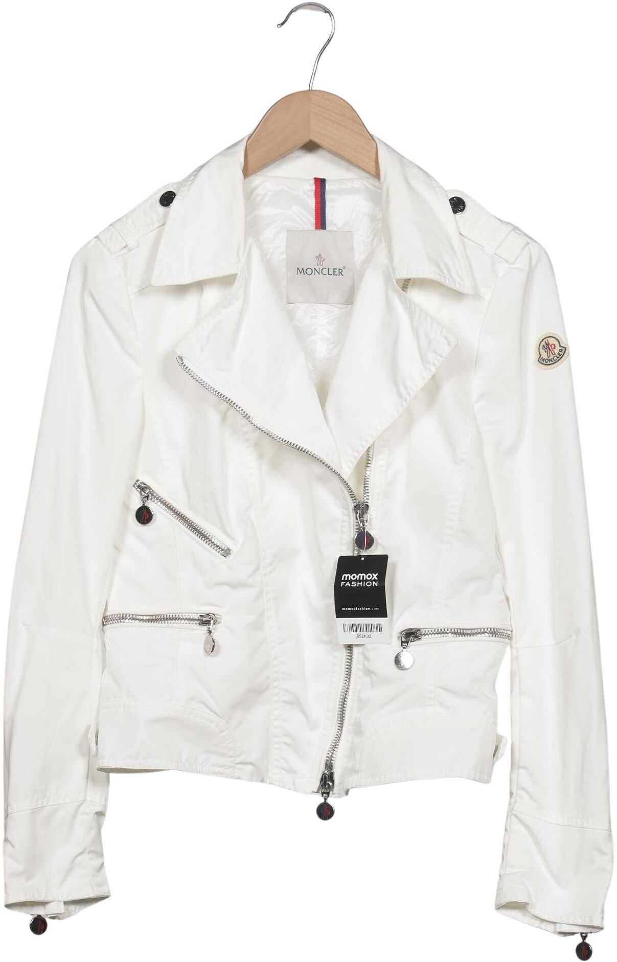 Moncler Damen Jacke, Weiß, Gr. L, Synthetik / Elasthan - Second Hand