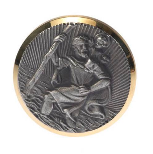 HP Autozubehör Christophorus-Plakette (Ø) 43mm Gold, Silber
