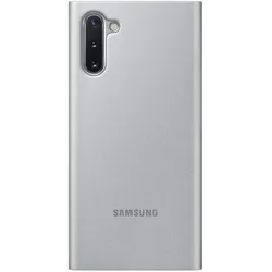 Samsung Clear View Cover (Samsung Galaxy Note 10), Smartphone Hülle, Silber