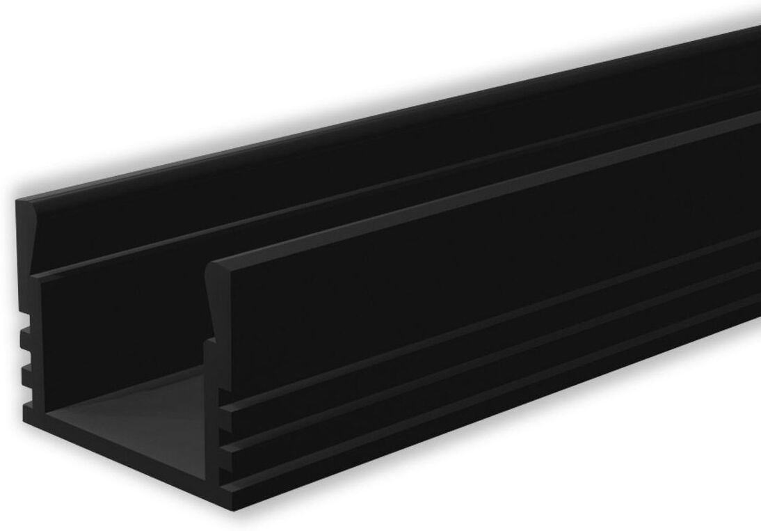 Isoled Led Montageprofil Maxi-Ab V2, Schwarz Ral9005 L: 200cm