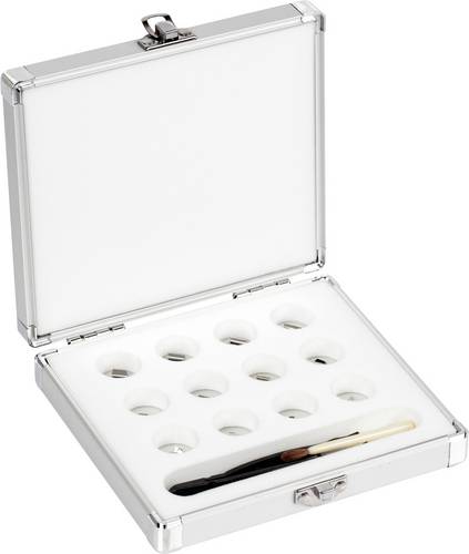 Kern Gewichtsatz 318-226, OIML-Klasse E2, Nennwert 1 mg - 500 mg, Plättchen, Edelstahl poliert (OIML), im Aluminiumetui