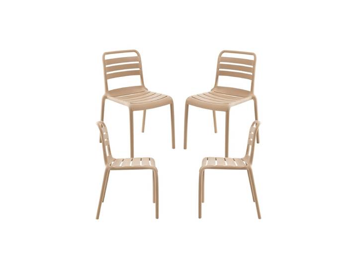 4er Set Belia Stühle - Beige tapioca