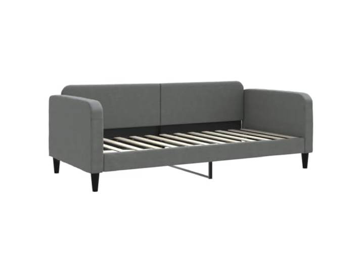 KTHLBRH Ausziehbares Schlafsofa, schwarz, 90 x 200 cm, aus Samt 2 Schubladen, 2 Schaumstoffmatratzen, Gestell aus Holz und Metall