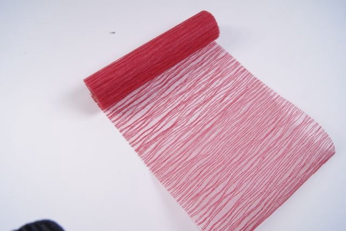 Wave Tafelband Rood 26 cm x 20 m (gerold)
