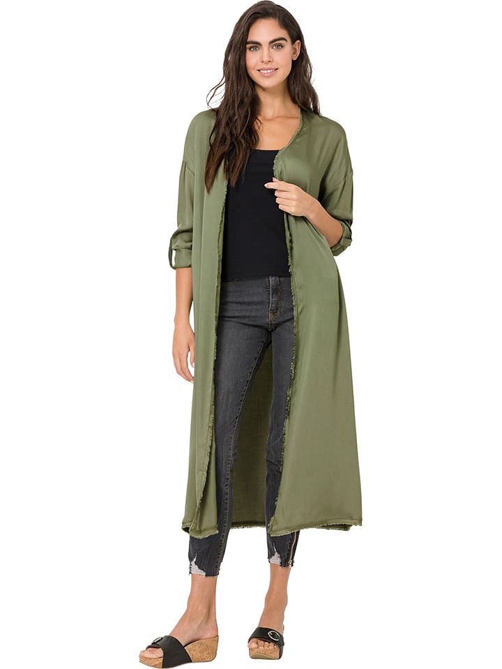Heine Longcardigan in Grün - 38