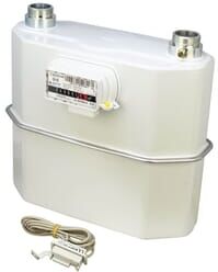 Metrix G10P Diaphragm Gas Meter with Pulse Plug & Lead - 280mm Centres
