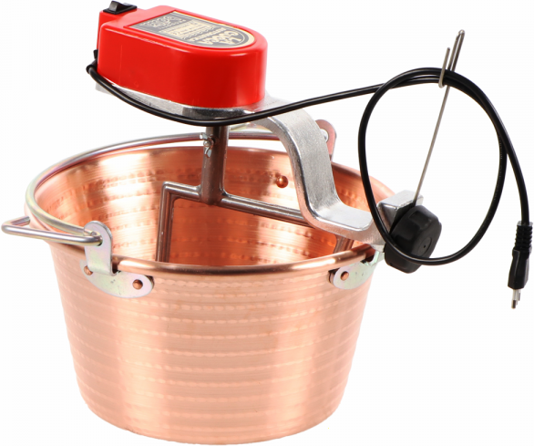 NuovaFac Cuoca Automatica à induction - Chaudron électrique en cuivre martelé - 9L - 5W