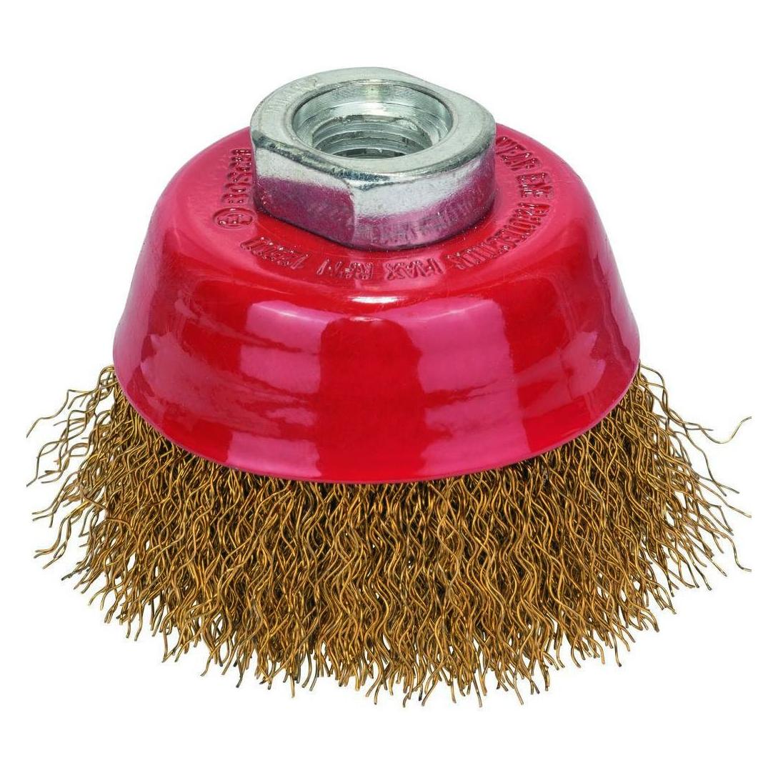 Bosch Professional Zubehör PRO Metal clean Topfbürste, 70 x 0,3 mm, Gewinde (1608614020)