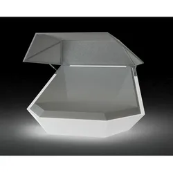 Vondom »FAZ« Outdoor Daybed inkl. Sonnenblende & LED-Beleuchtung Weiss / LED Weiss
