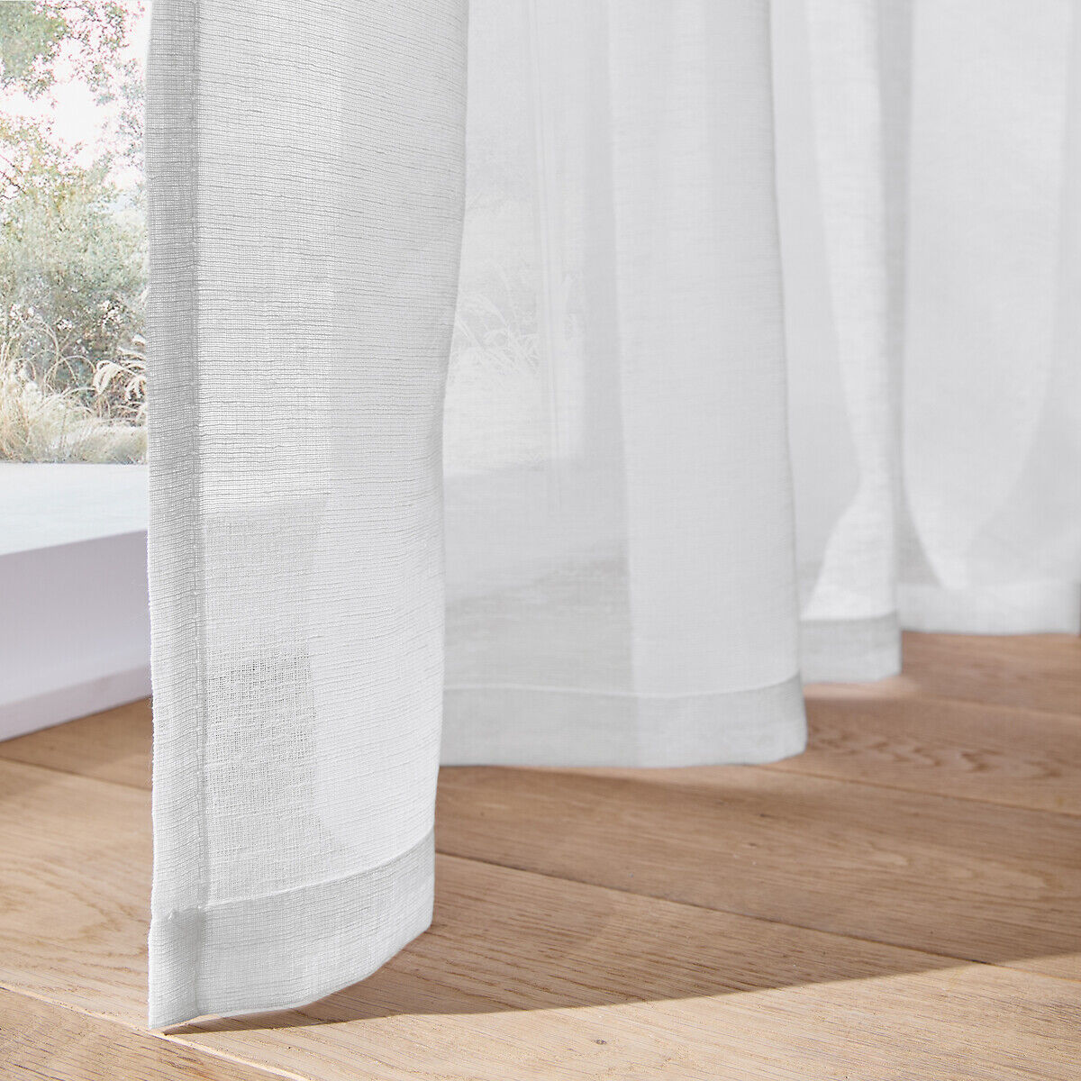 LA REDOUTE INTERIEURS Lot de 2 voilages pattes cachées, Majo