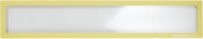 Schäfer Shop Select Magnetrahmen, für Überschriften (DIN A4 quer/ DIN A3), UV-beständige PET-Folie, gelb, 4 Stück
