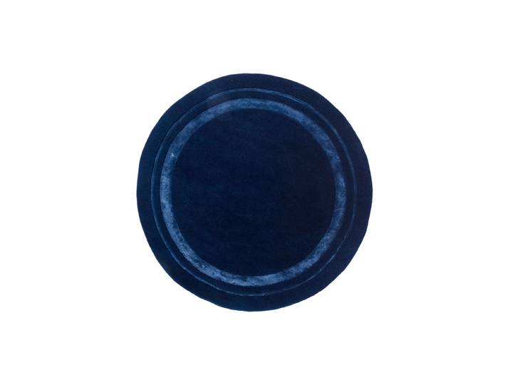 Handgefertigter Designer Wollteppoch „Redbrook“, verschiedene Grössen Midnight LAURA ASHLEY