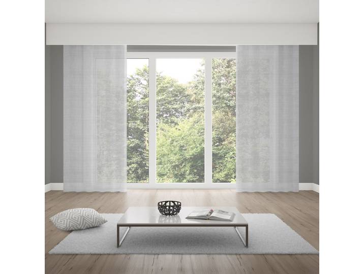 Verdi Collection Gardine mit Schlaufenband + Leinen-Optik