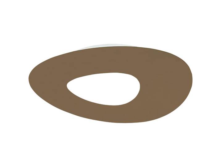 Bopp Led-Deckenleuchte, Sandfarben, Metall, 50x3.5x70 cm, Made in Germany, Lampen & Leuchten, LED Beleuchtung, LED-Deckenleuchten
