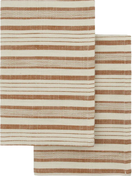 Meraki Viskestykker 2-Pak Terracotta   50x70 Cm Bomuld